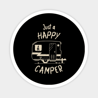 Camping Happiness Trailer Camper Magnet